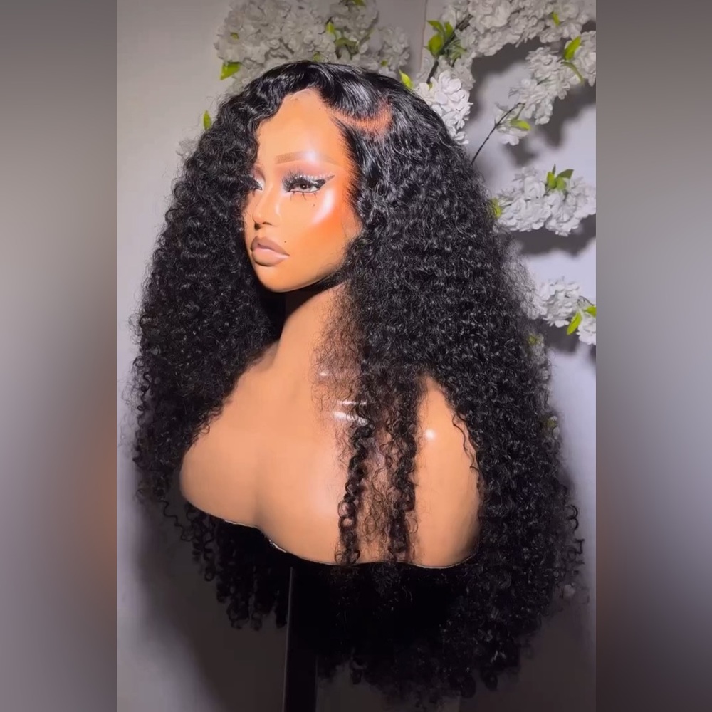 Luxury vluxe raw curly mega frontal unit